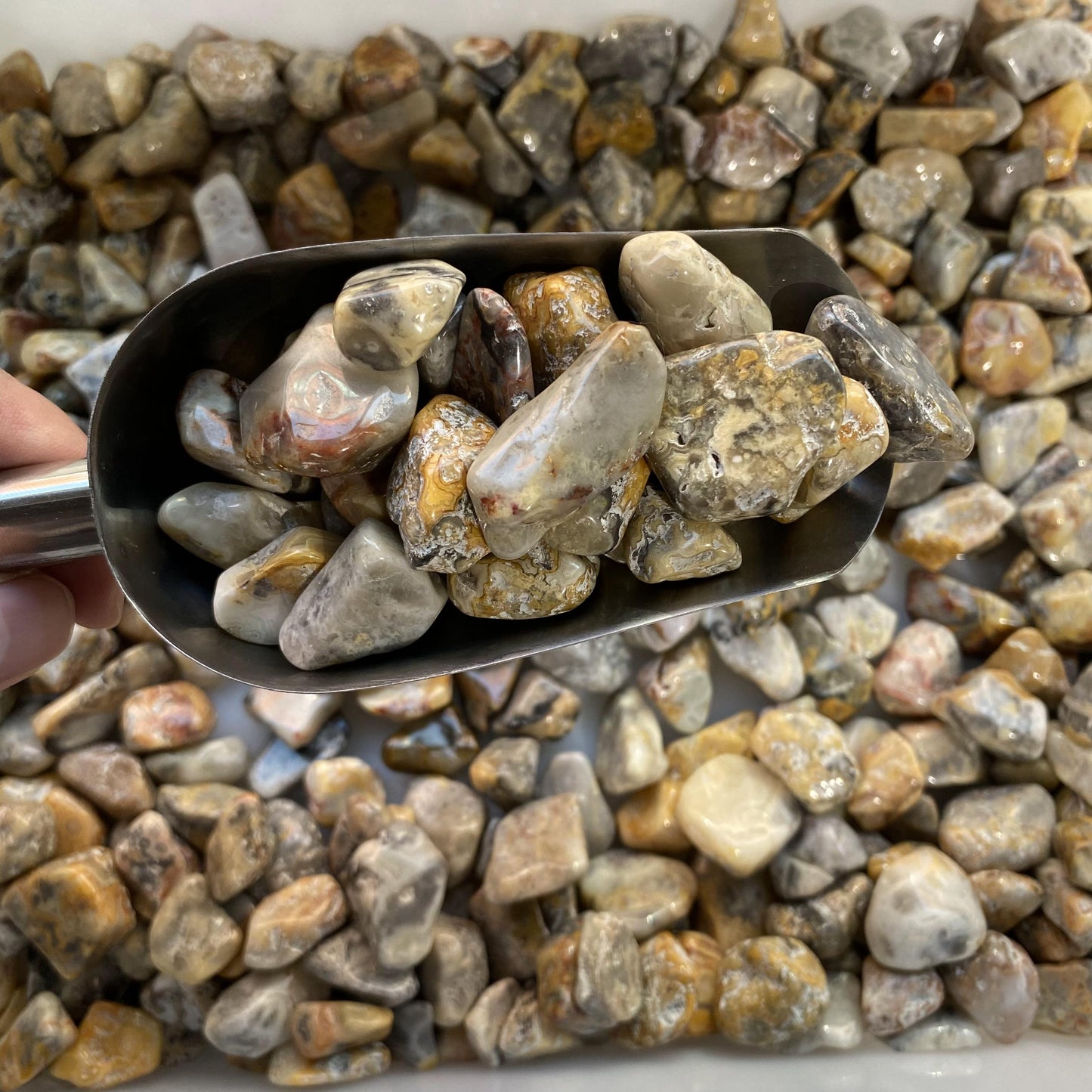 Piedras trituradas de ágata loca de 2-3 cm a granel