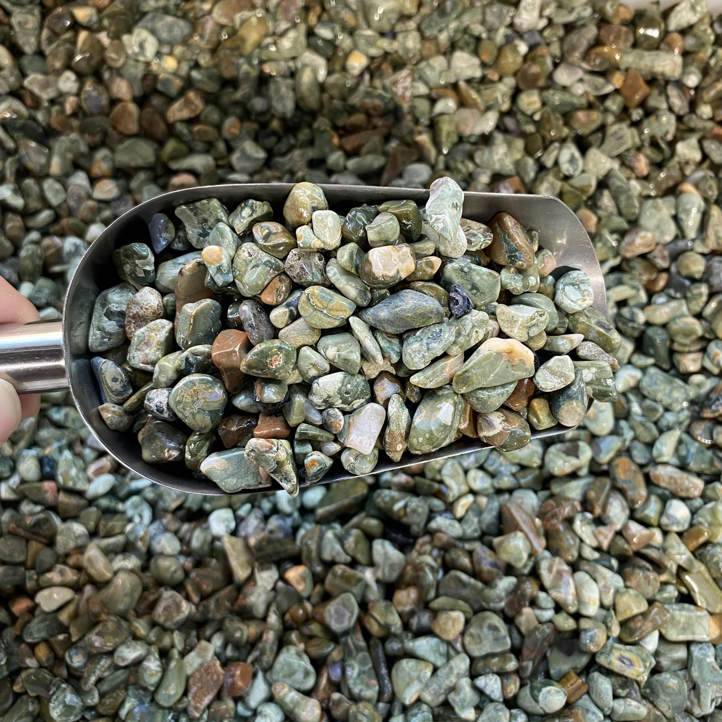 0.5-1.5cm Rainforest Jasper Crushed Stones In Bulk