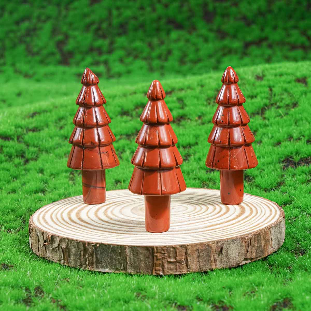 2-Zoll-Weihnachtsbaum aus rotem Jaspis in loser Schüttung