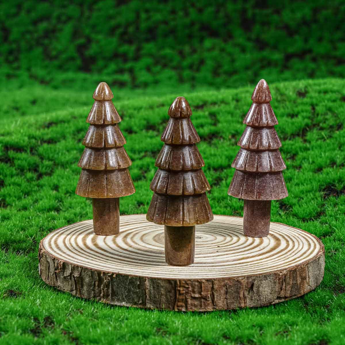 2-Zoll-Erdbeerquarz-Weihnachtsbaum in loser Schüttung