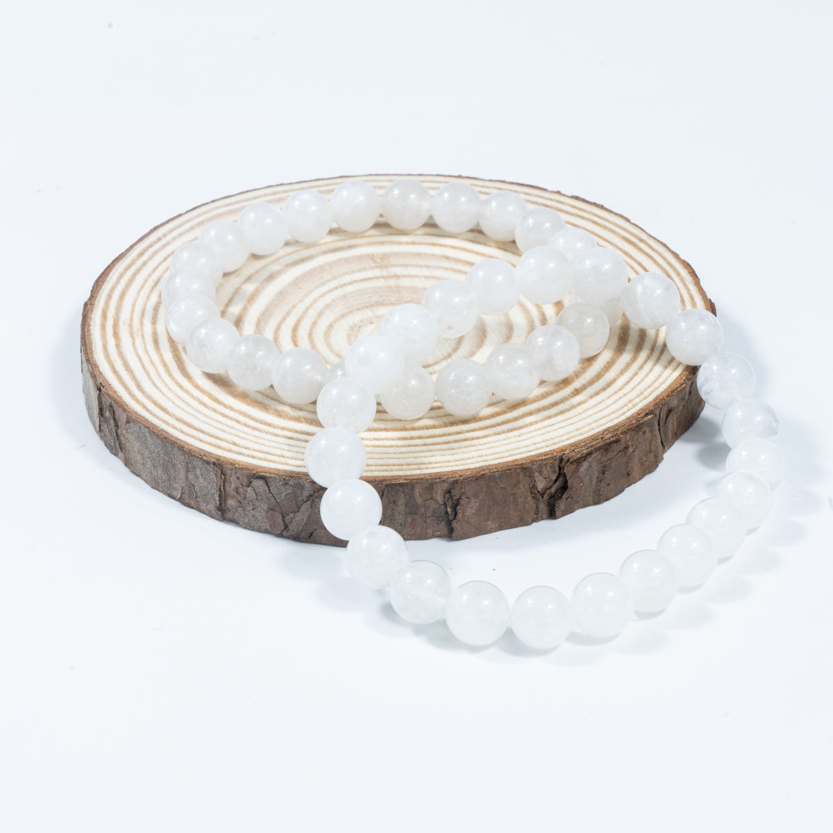 8mm natürliches weißes Mondsteinarmband Großhandel