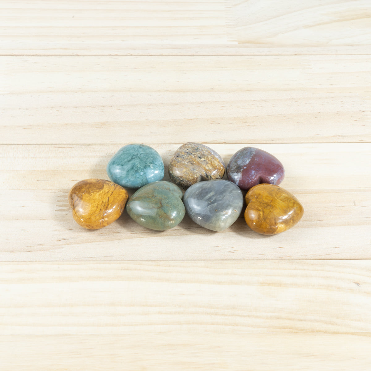 3 cm großes indisches Achatherz in loser Schüttung