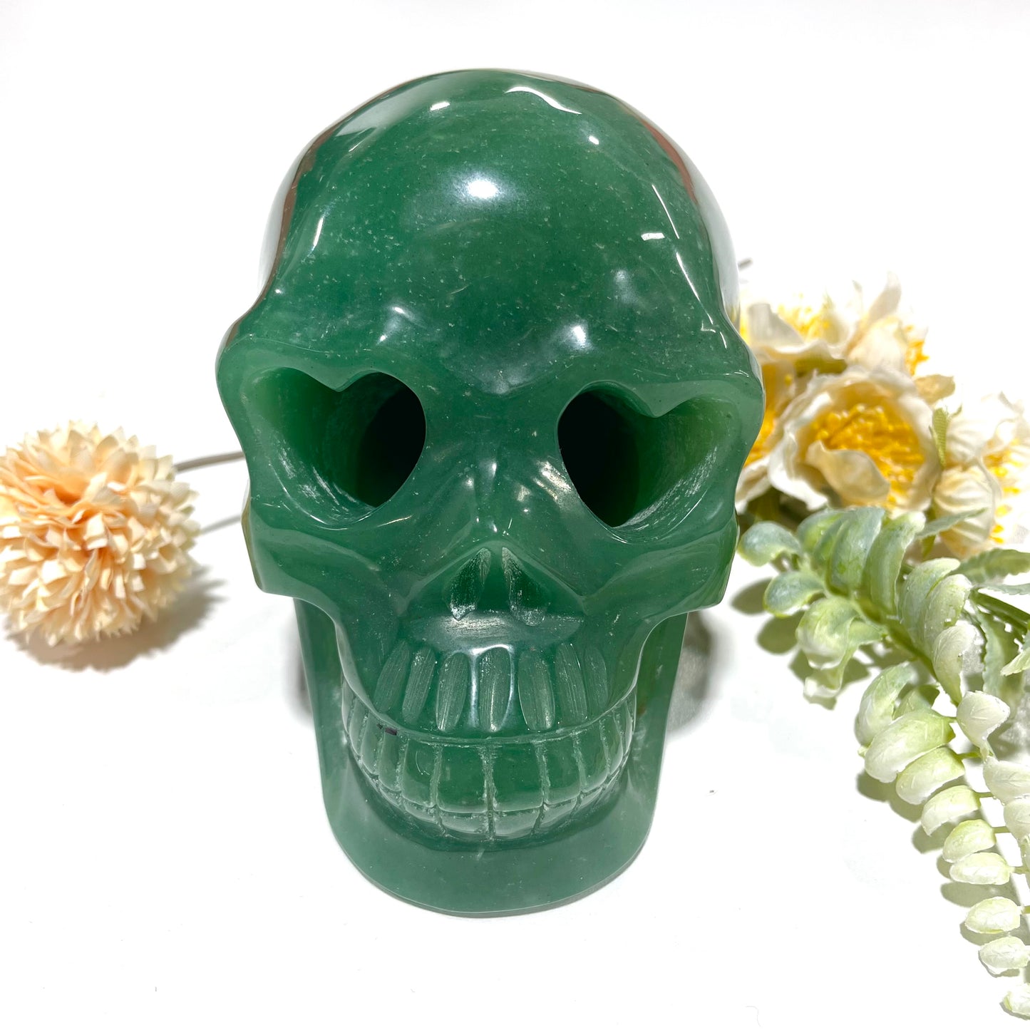 Green Aventurine Skull