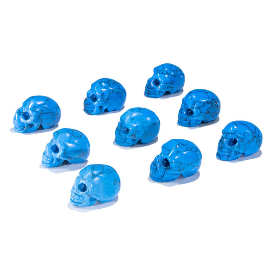 1-Zoll-Chalchit-Schädel in loser Schüttung