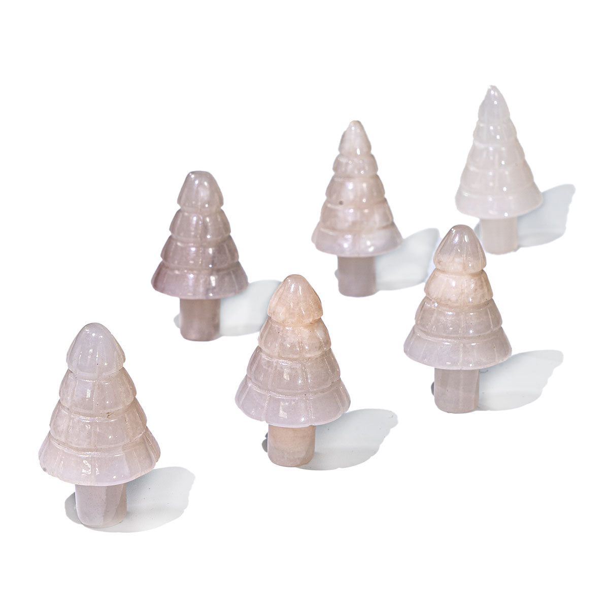 1-Zoll-Weihnachtsbaum aus rosa Aventurin in großen Mengen