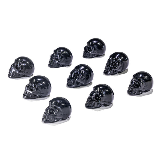 1-Inch Black Obsidian Skull In Bulk