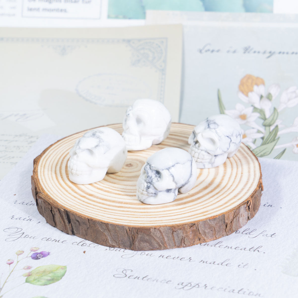 1-Zoll-Howlith-Schädel in loser Schüttung