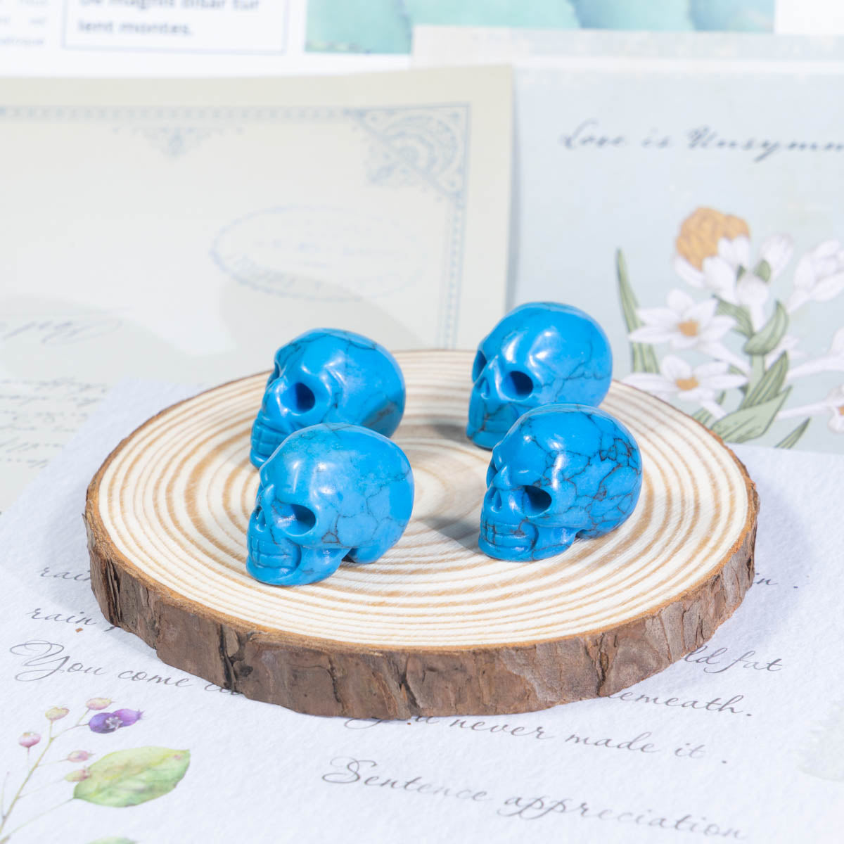 Cráneo de calquita de 1 pulgada a granel