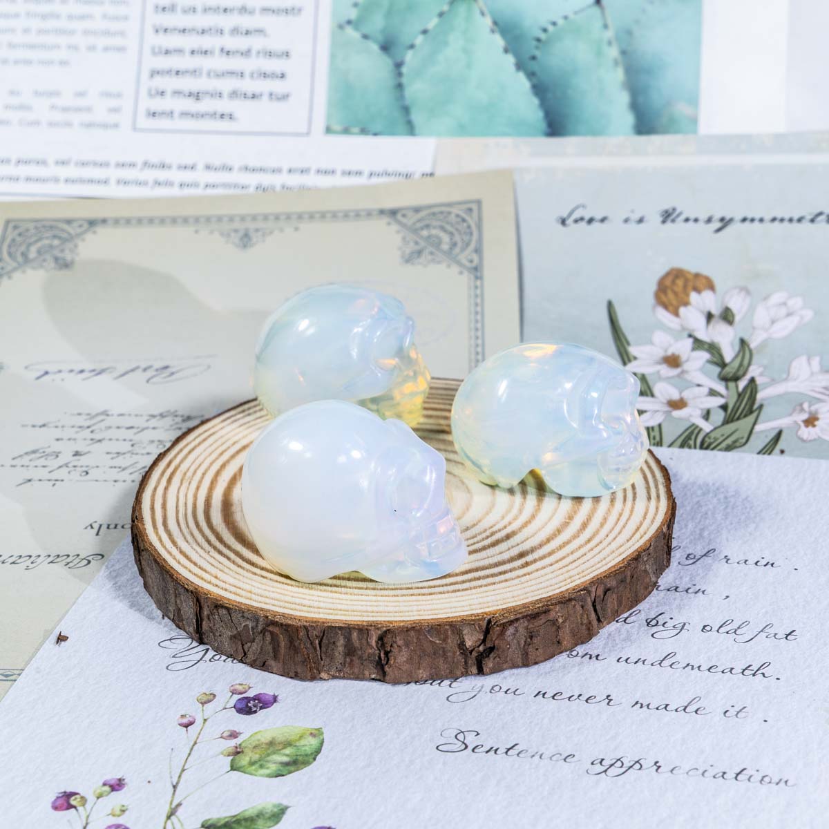 1,5-Zoll-Opalit-Schädel in loser Schüttung