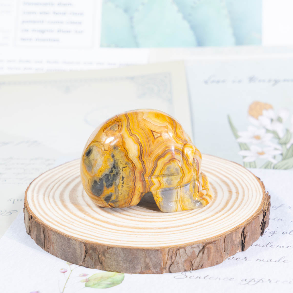 2-Zoll-Crazy-Achat-Schädel in loser Schüttung