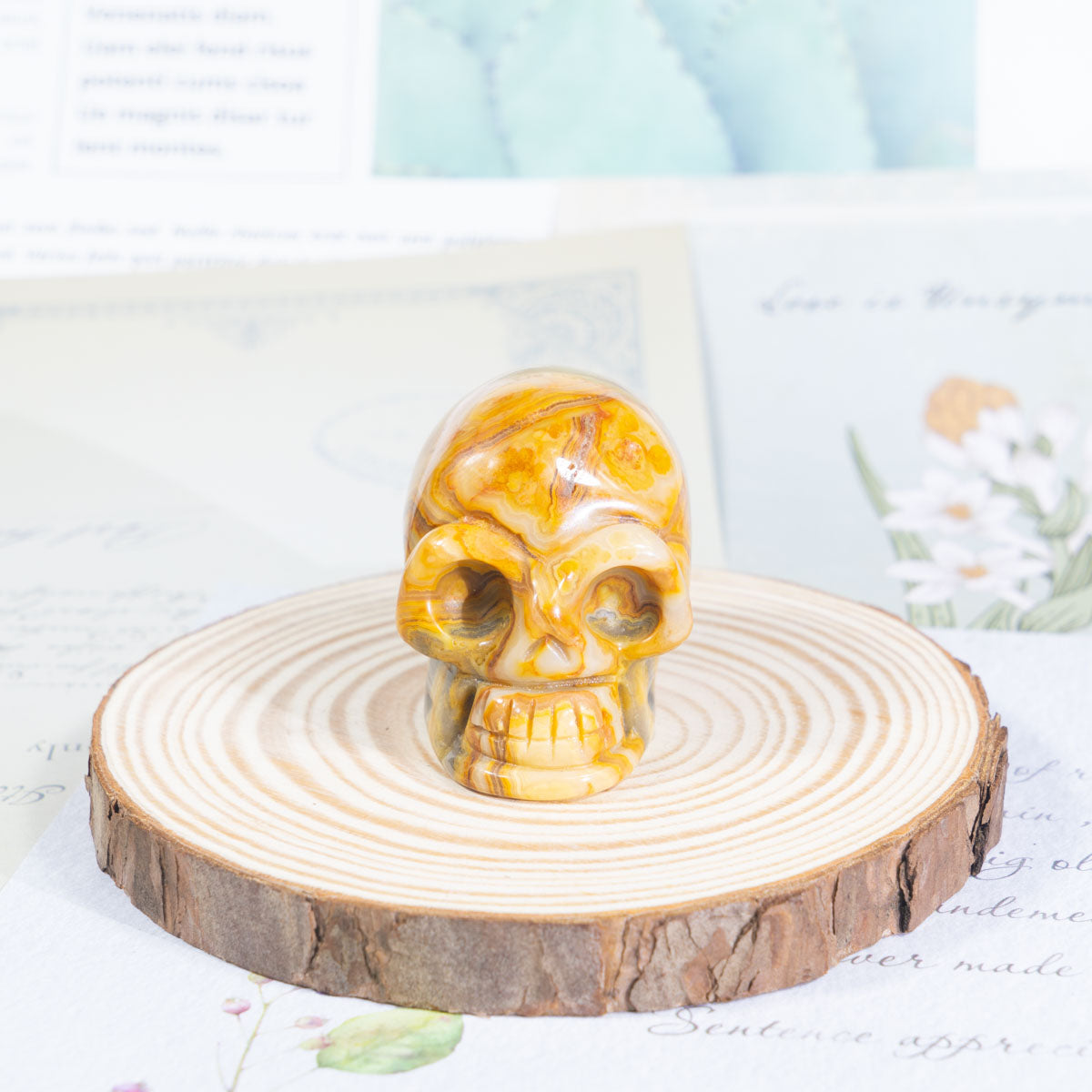 2-Zoll-Crazy-Achat-Schädel in loser Schüttung