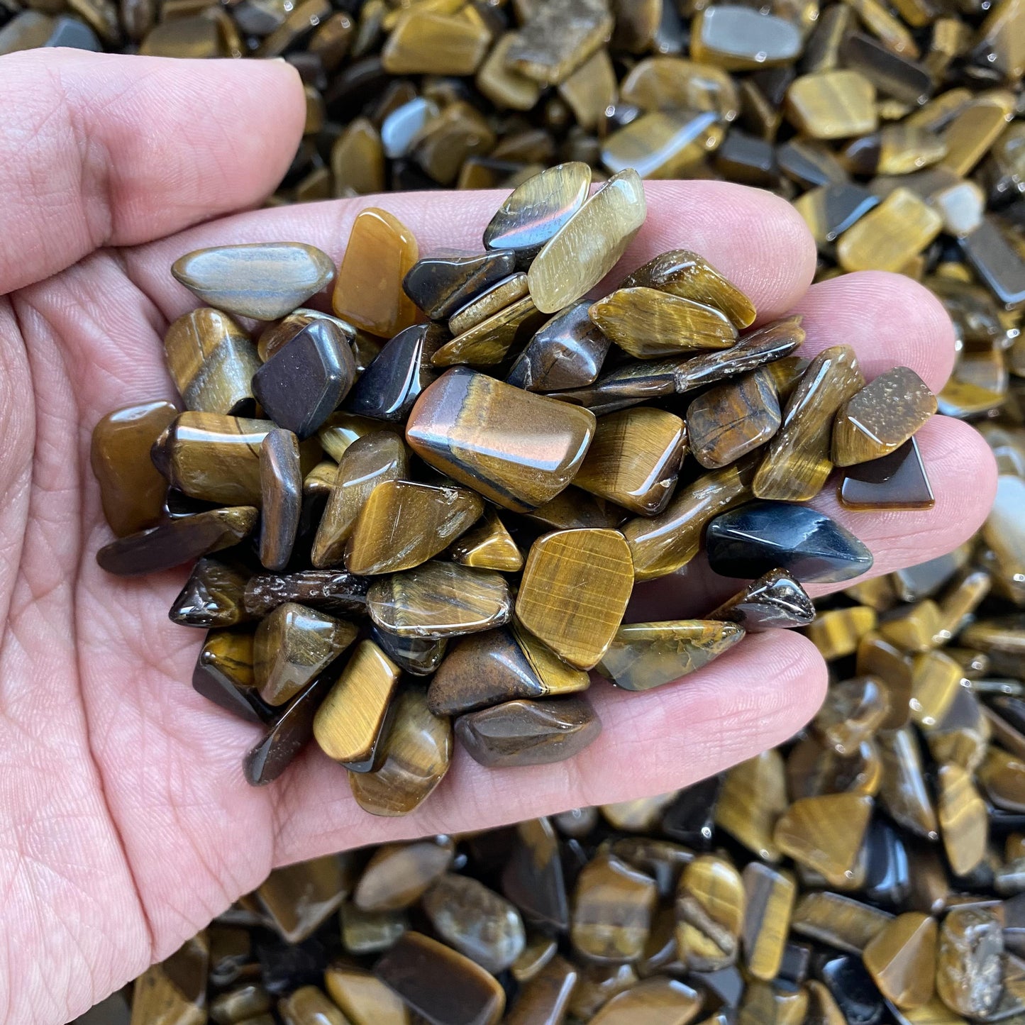 1-2cm Tiger Eye Stone Crushed Stones In Bulk