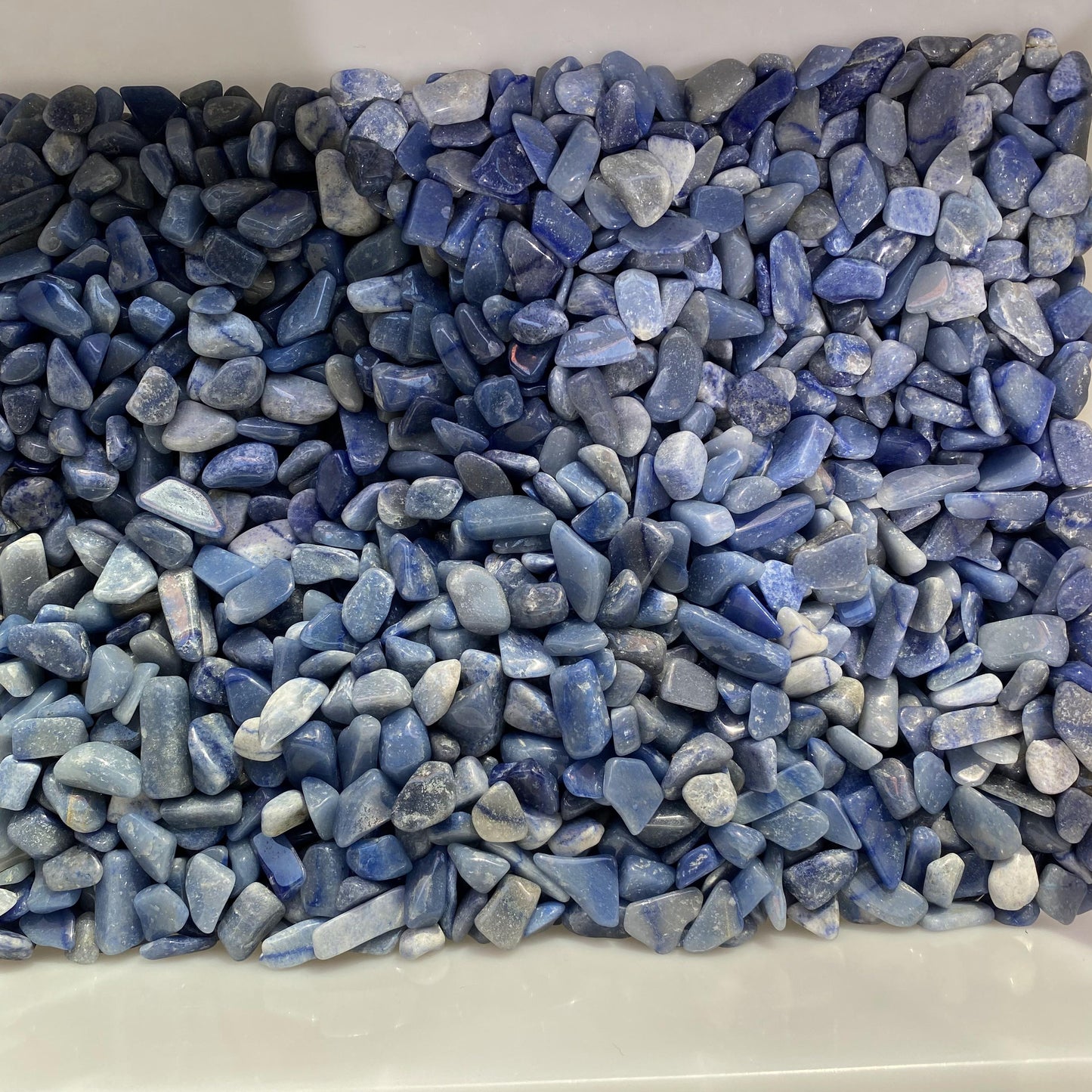 Piedras trituradas de aventurina azul de 1,5-2,5 cm a granel