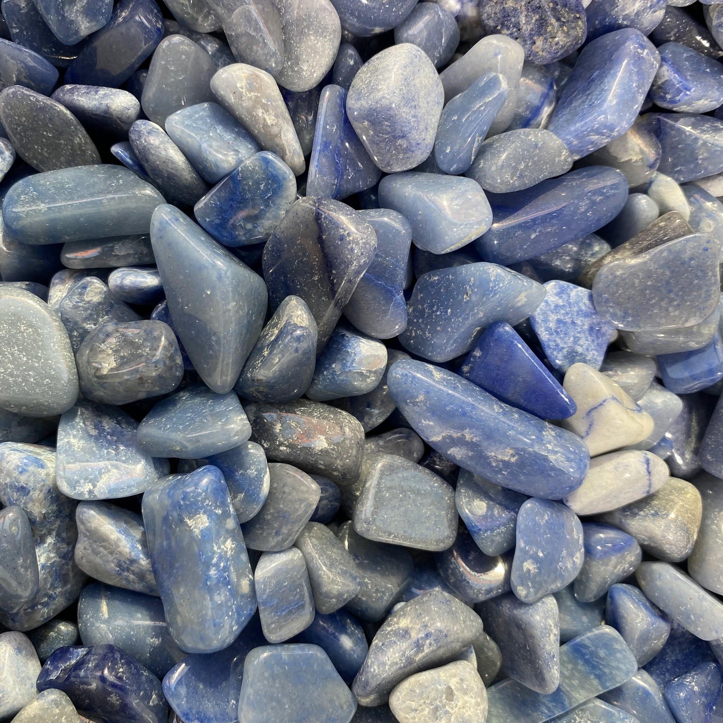 Piedras trituradas de aventurina azul de 1,5-2,5 cm a granel