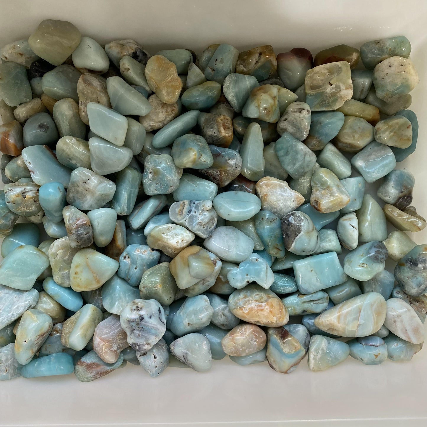 Piedras trituradas de amazonita de 2-3 cm a granel