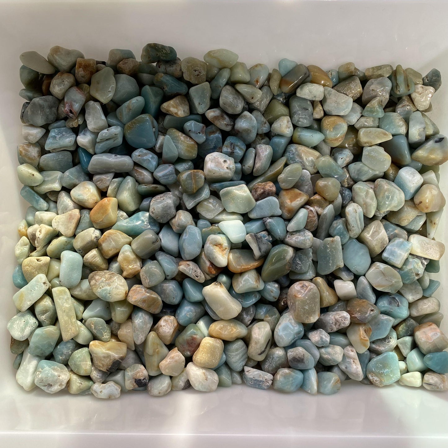 Piedras trituradas de amazonita de 2-3 cm a granel