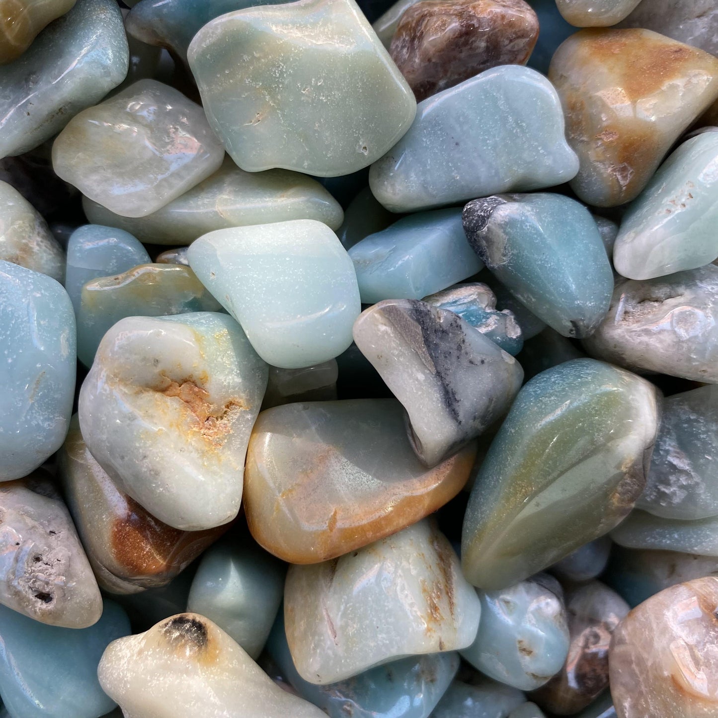 Piedras trituradas de amazonita de 2-3 cm a granel