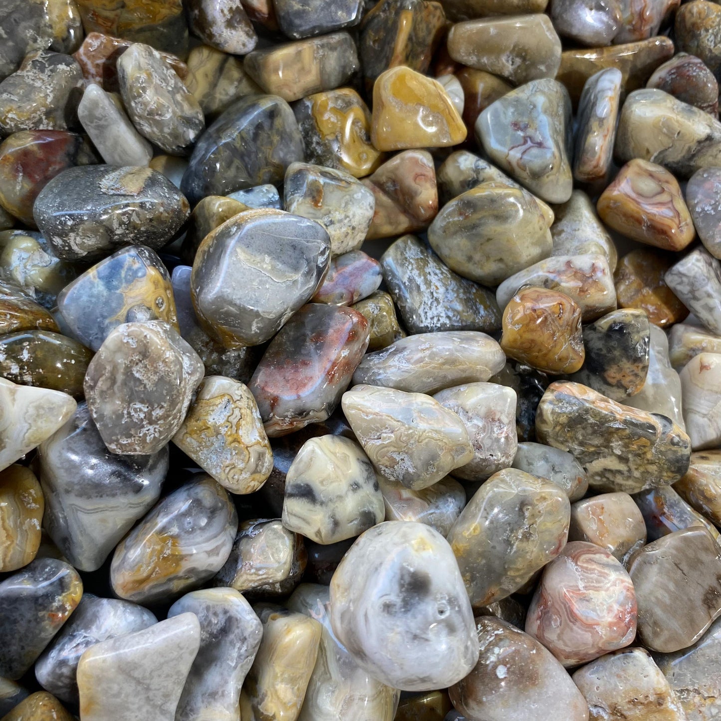 Piedras trituradas de ágata loca de 2-3 cm a granel