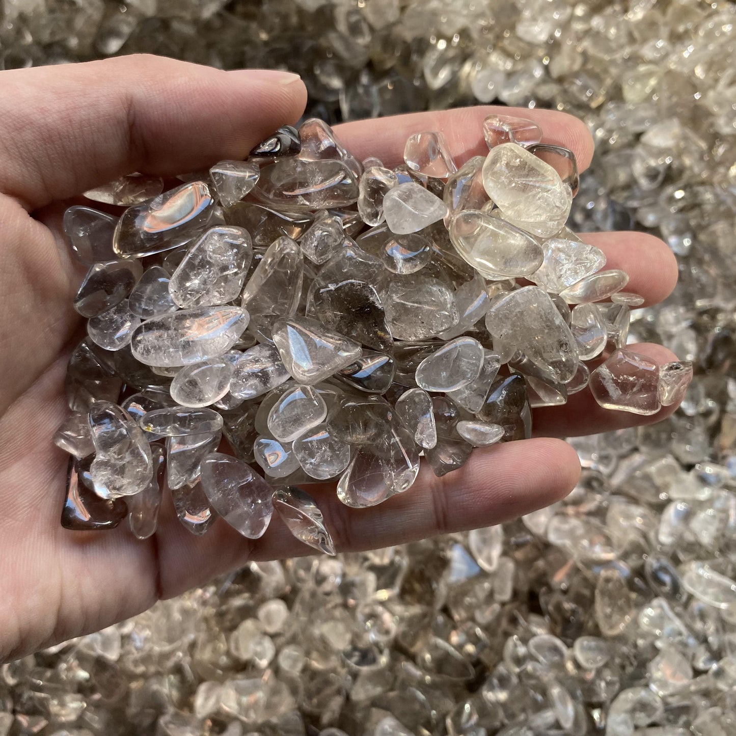 1-2cm Smoky Quartz Crushed Stones In Bulk