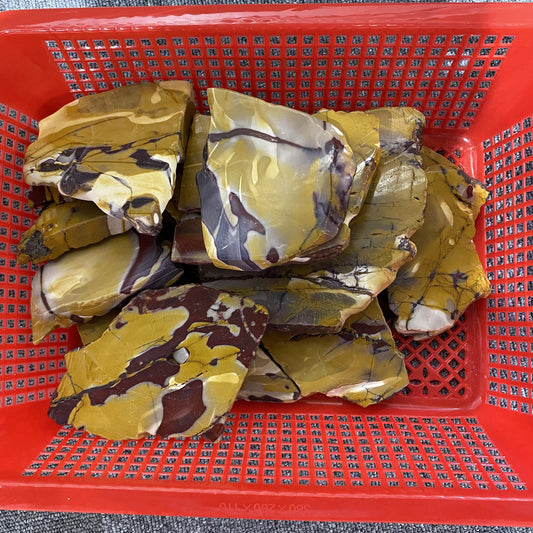 Rebanadas de jaspe Mookaite a granel