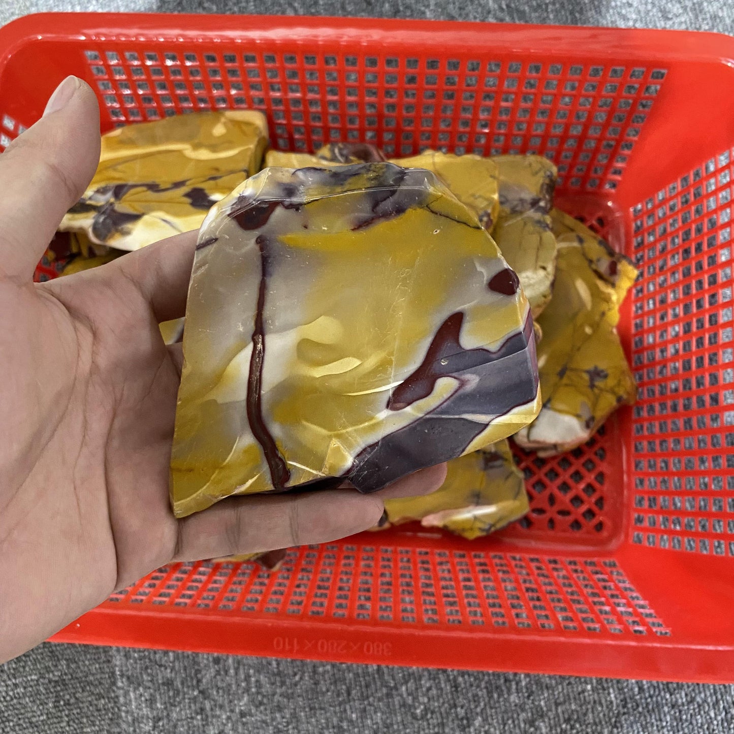 Rebanadas de jaspe Mookaite a granel