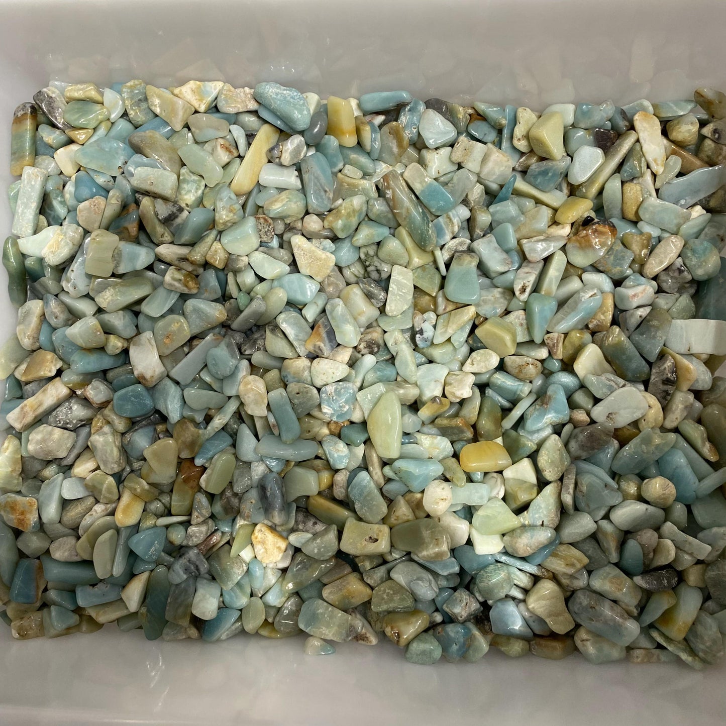 Piedras trituradas de amazonita de 2-3 cm a granel