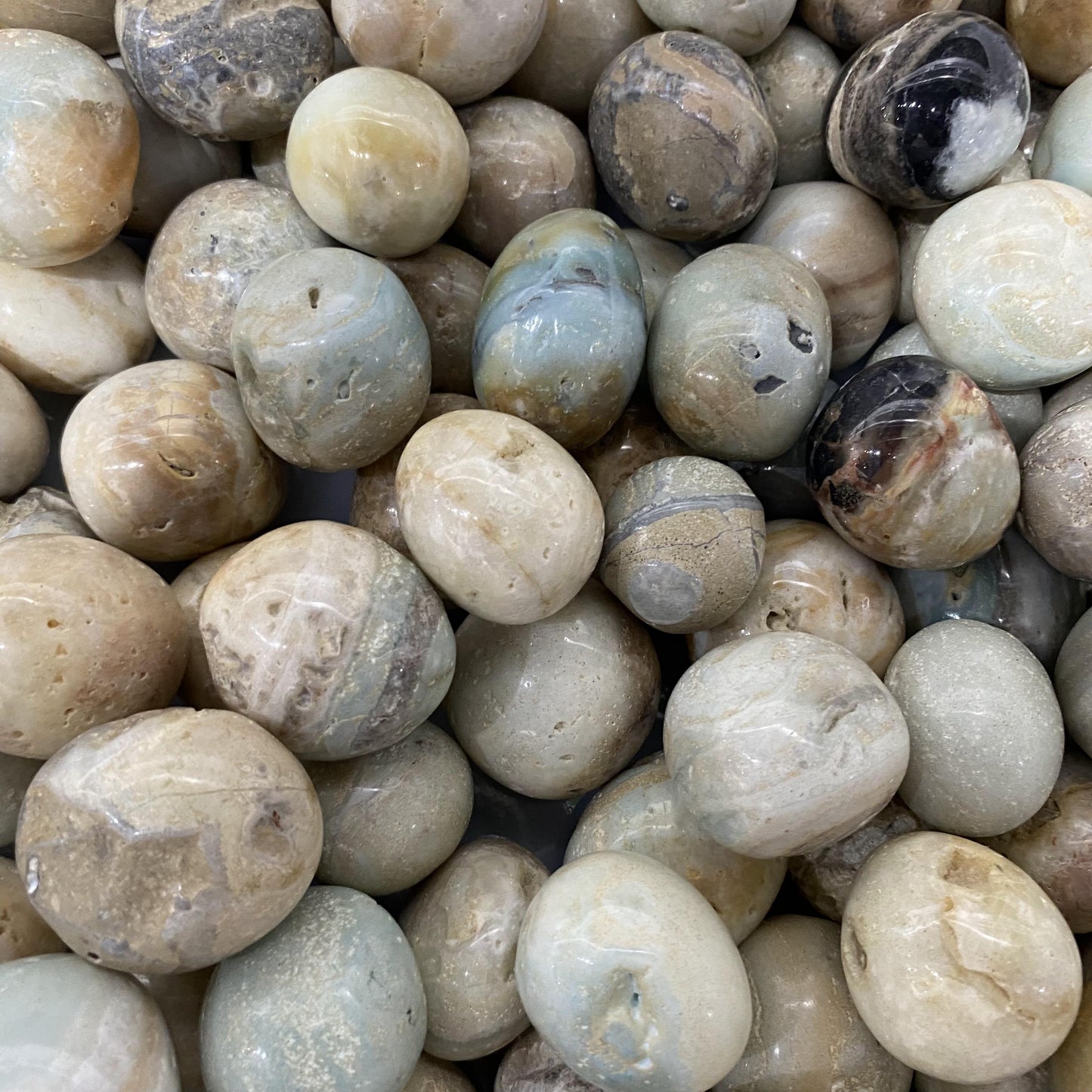 Piedras rodadas amazonita a granel