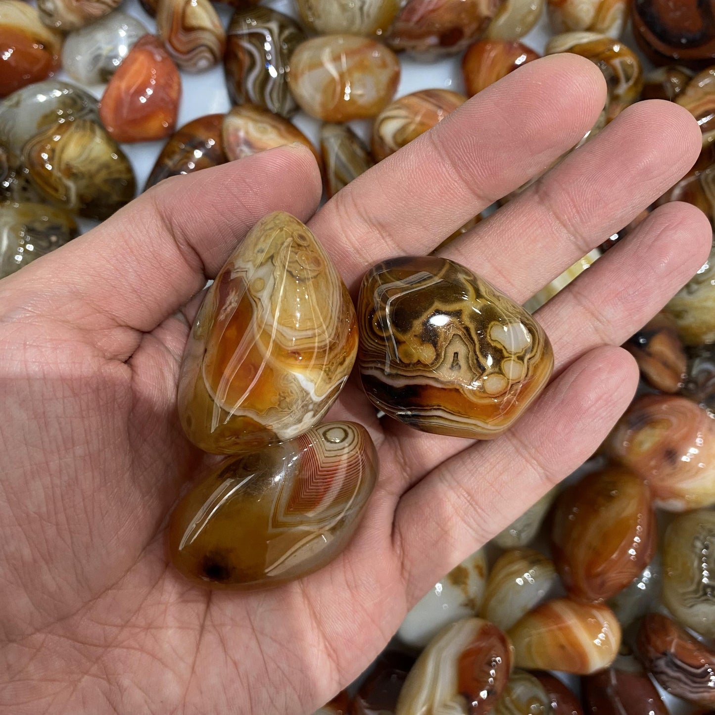 Piedras rodadas Sardonyx Granel