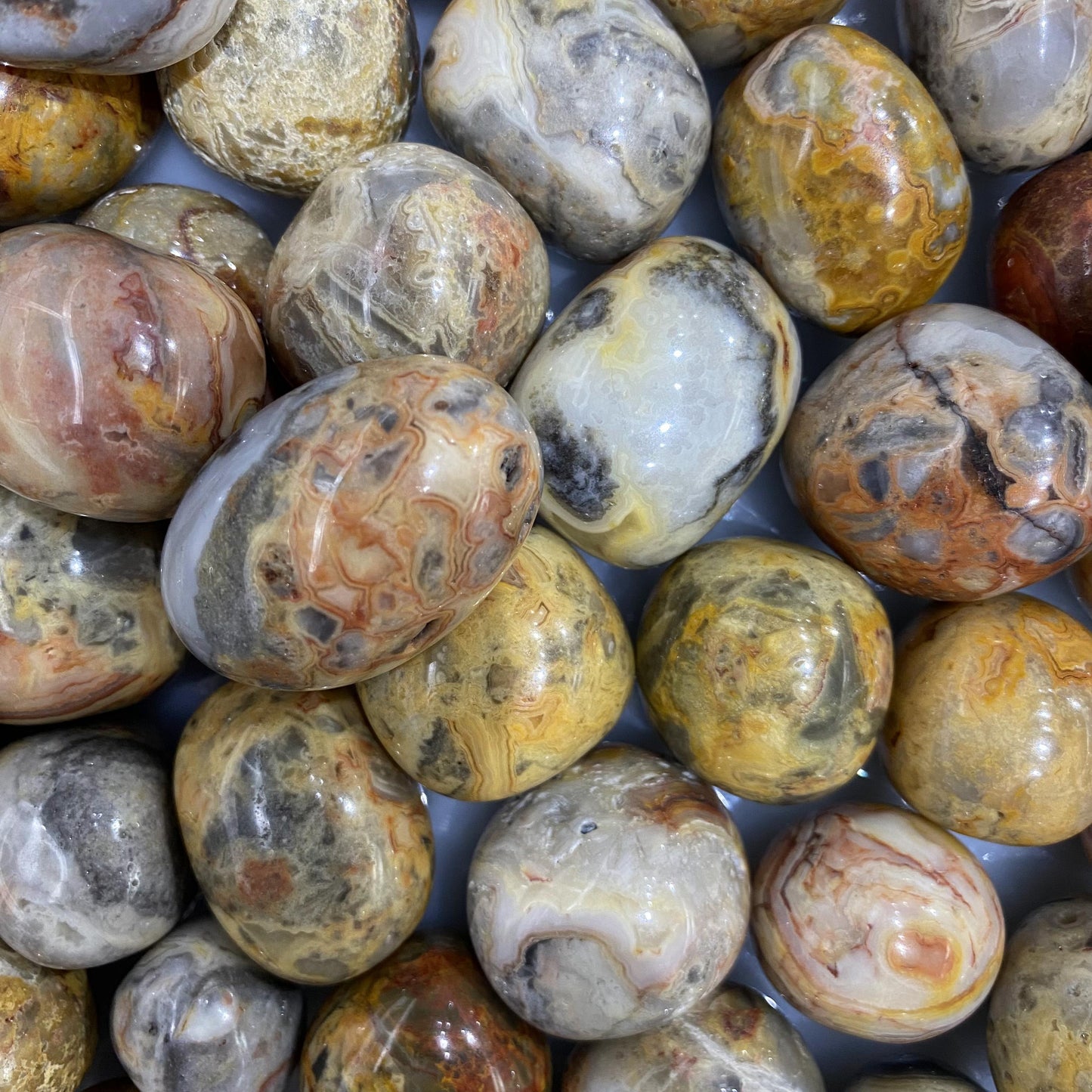 Piedras rodadas ágata loca a granel