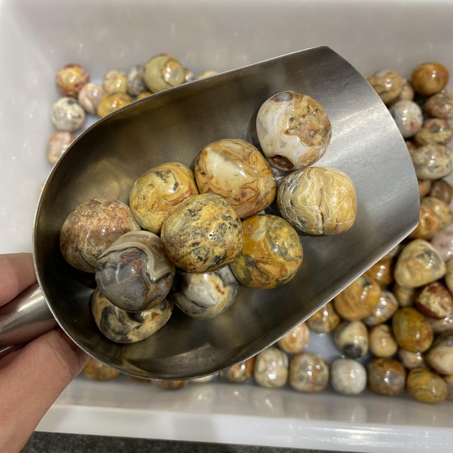 Piedras rodadas ágata loca a granel