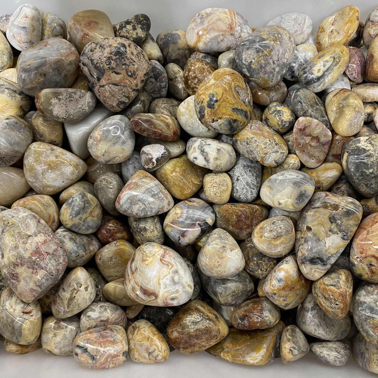 Piedras rodadas ágata loca a granel