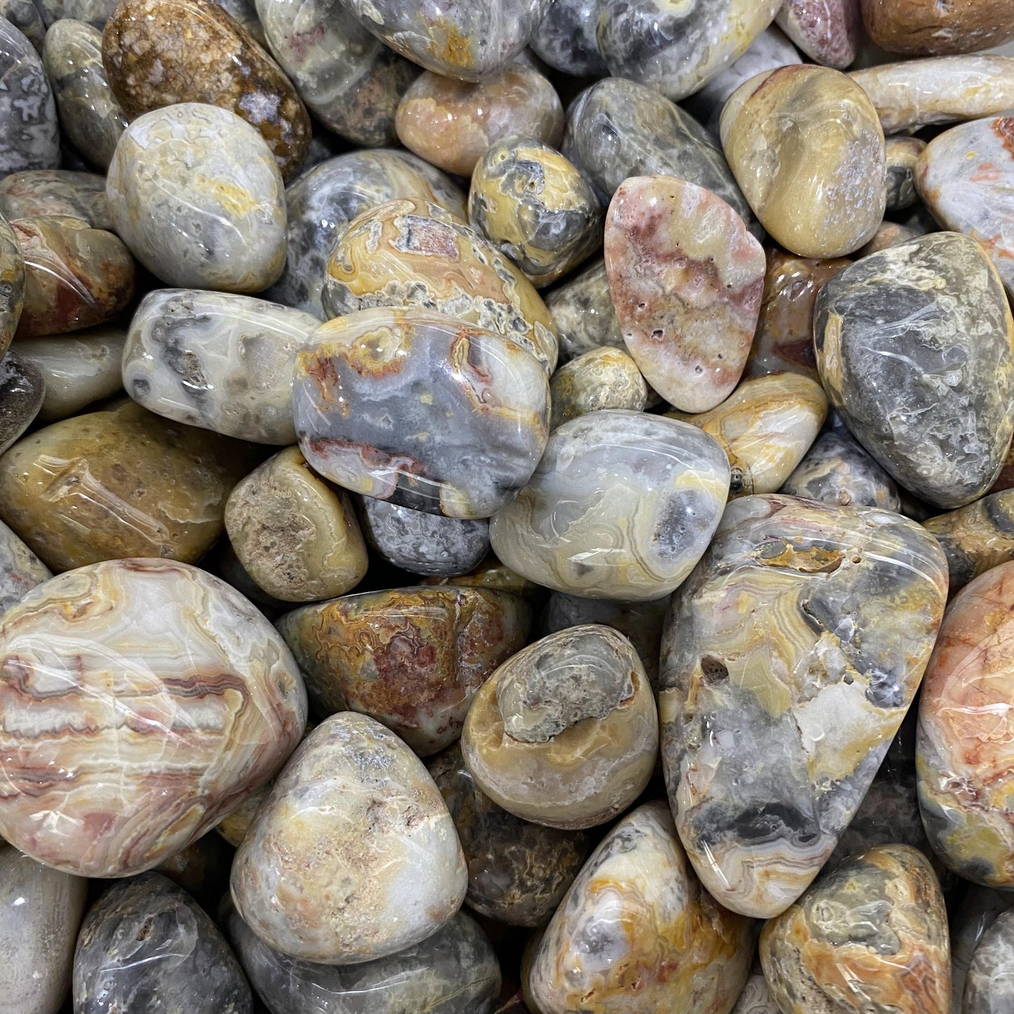 Piedras rodadas ágata loca a granel