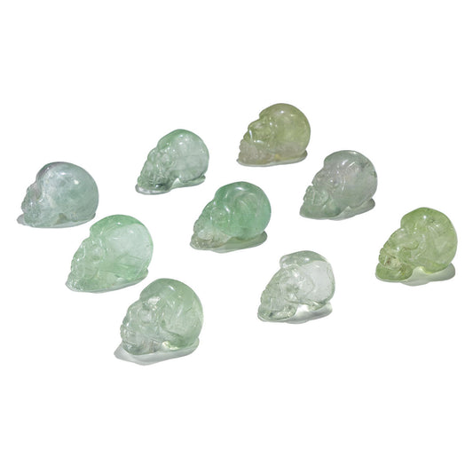 1-Zoll-Fluorit-Schädel in loser Schüttung