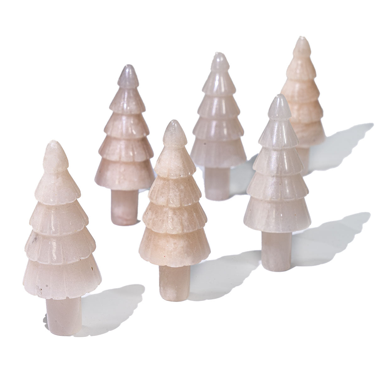 2-Zoll-Weihnachtsbaum aus rosa Aventurin in großen Mengen