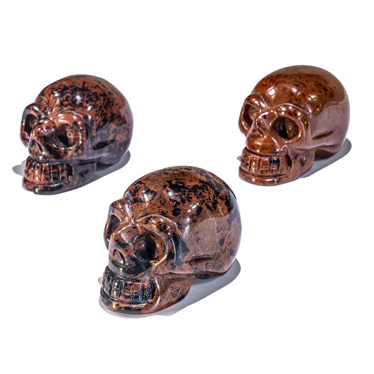 Calavera de obsidiana roja de 2 pulgadas a granel