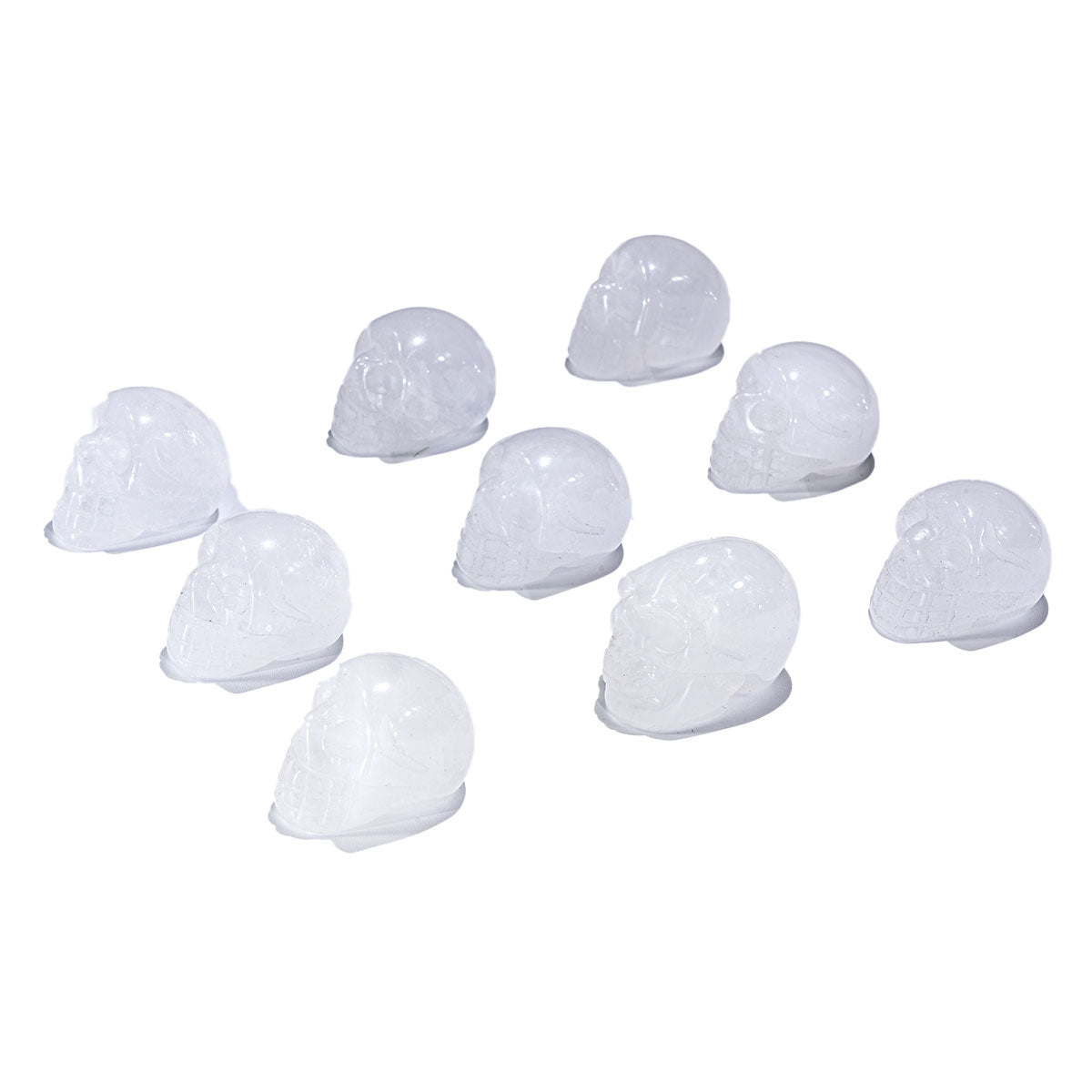 1-Inch Clear Quartz Skull In Bulk