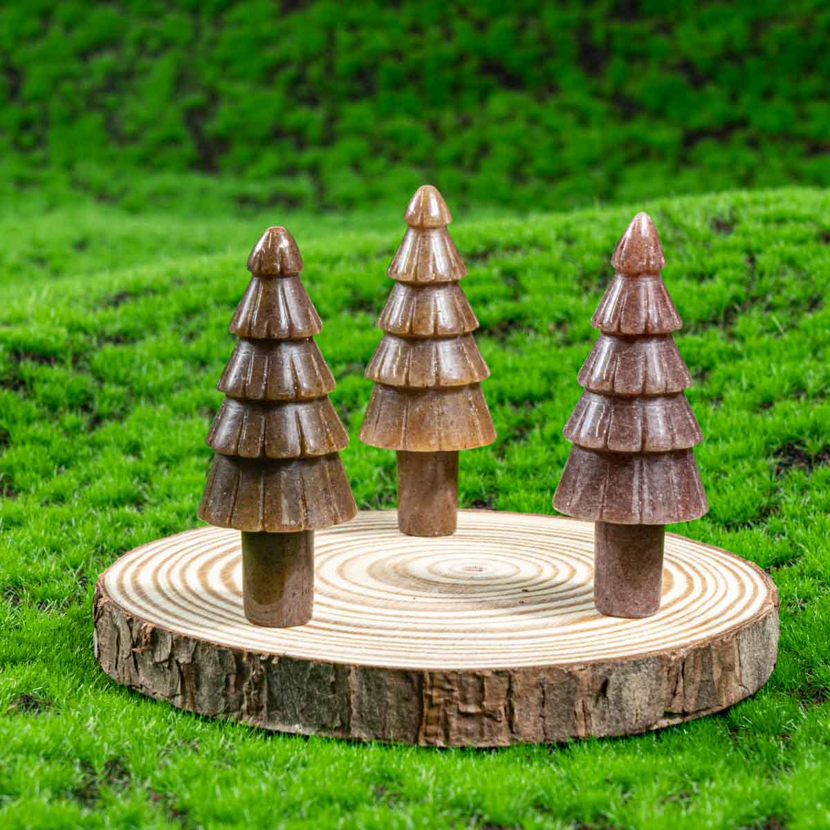 2-Zoll-Erdbeerquarz-Weihnachtsbaum in loser Schüttung