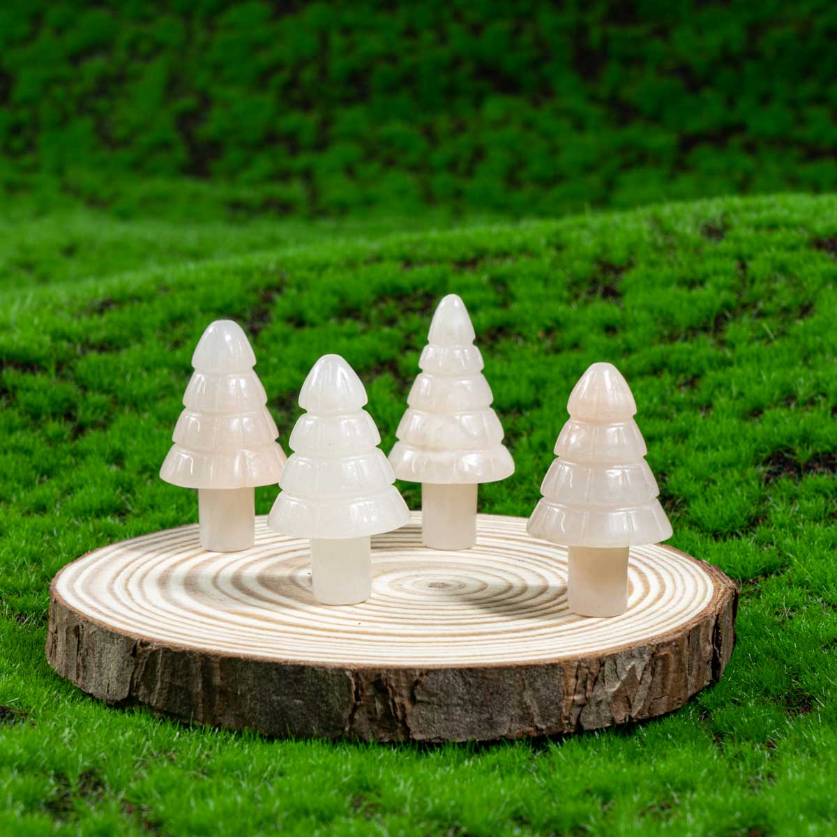 1-Zoll-Weihnachtsbaum aus rosa Aventurin in großen Mengen