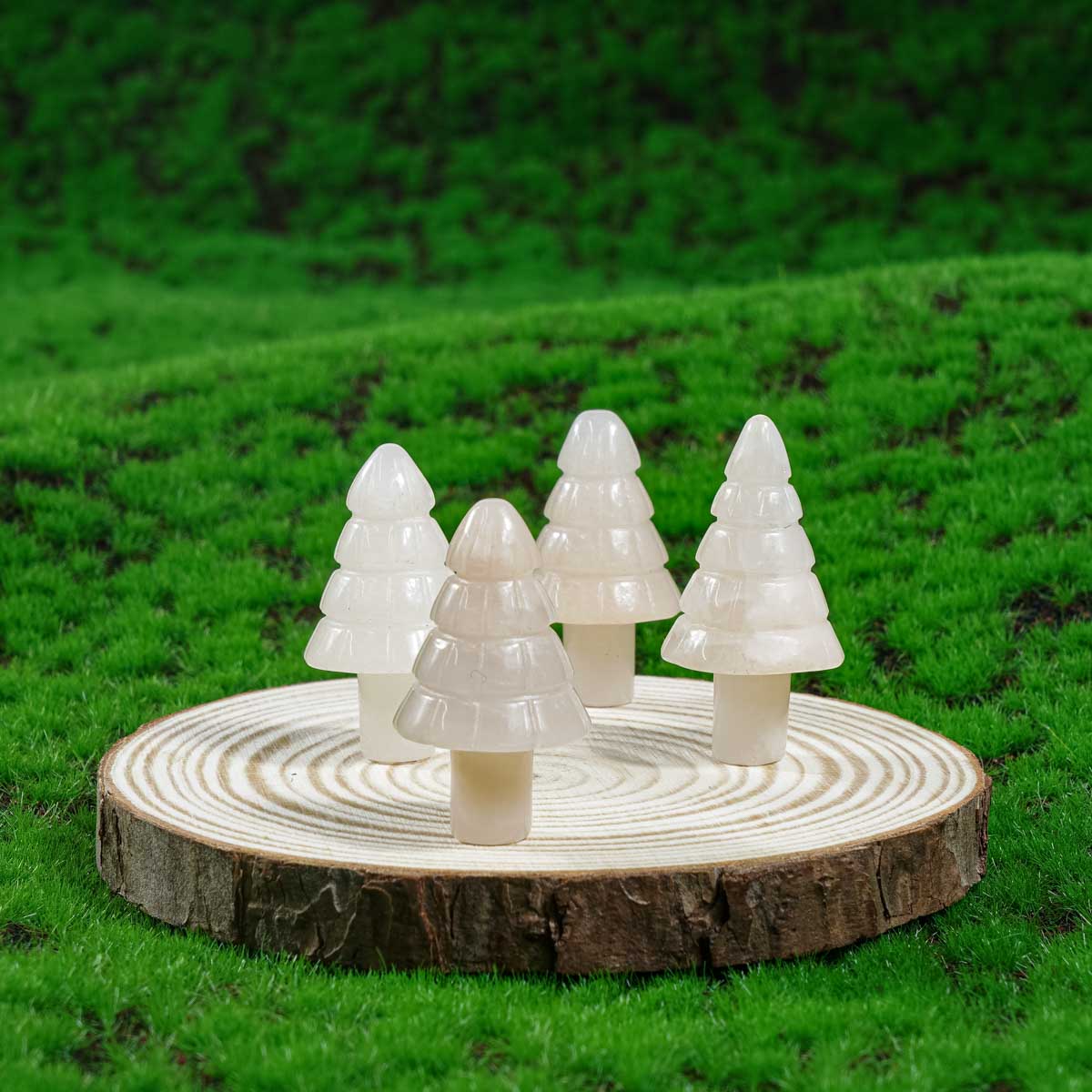 1-Zoll-Weihnachtsbaum aus rosa Aventurin in großen Mengen