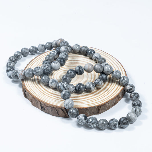 Pulsera de jaspe Picasso natural de 8 mm al por mayor