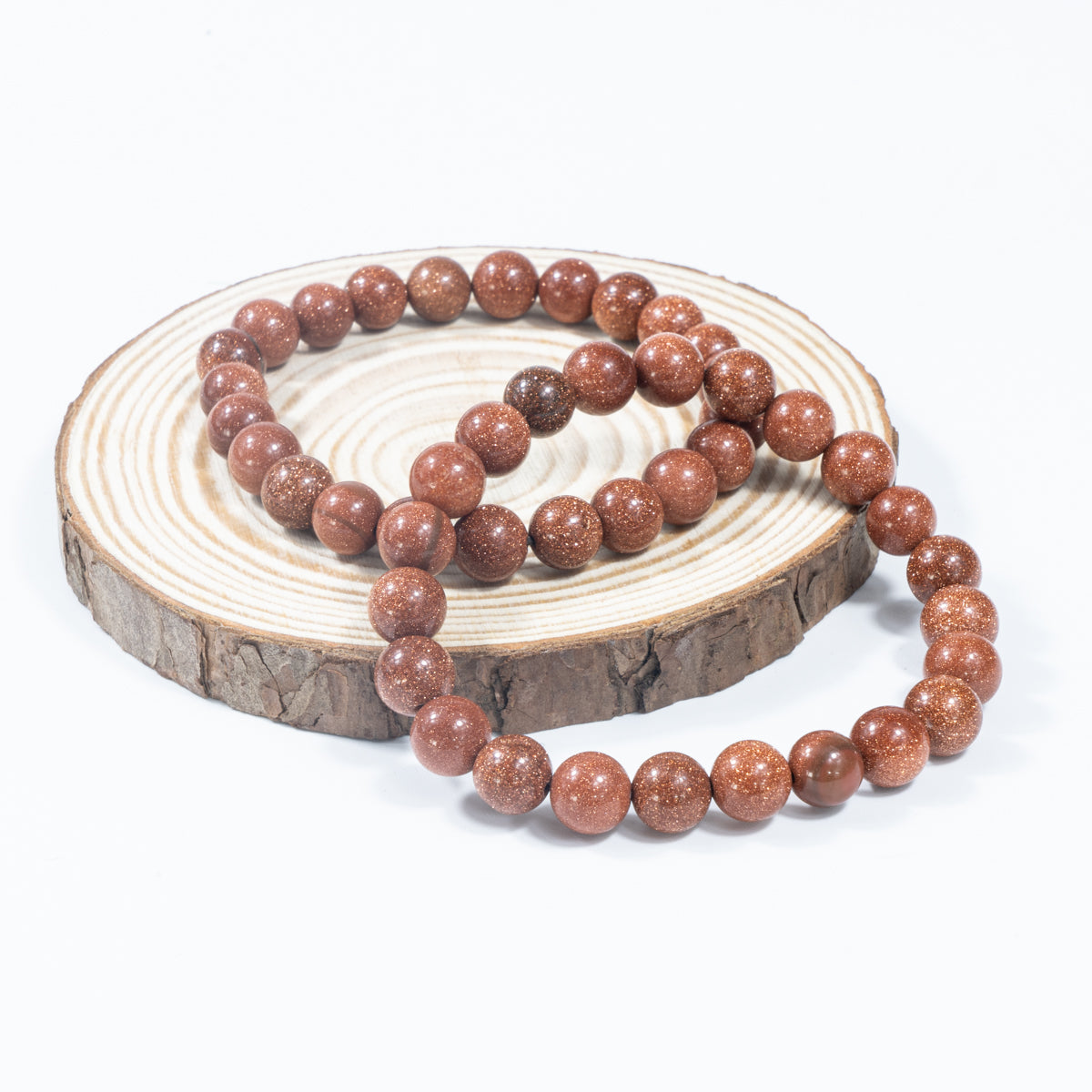 8mm/12mm natürliches Goldsandstein-Armband Großhandel