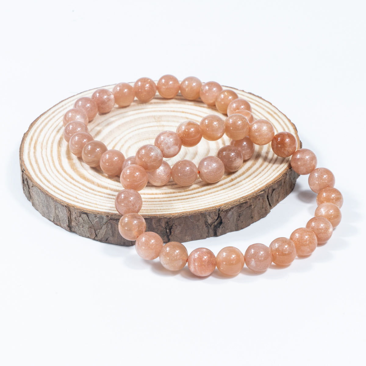 8 mm natürliches Gold-Sonnenstein-Armband im Großhandel