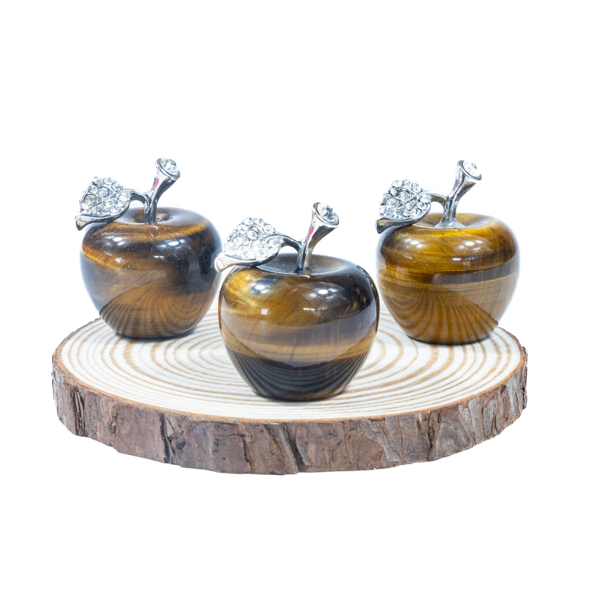 3cm Tiger Eye Stone Apple In Bulk