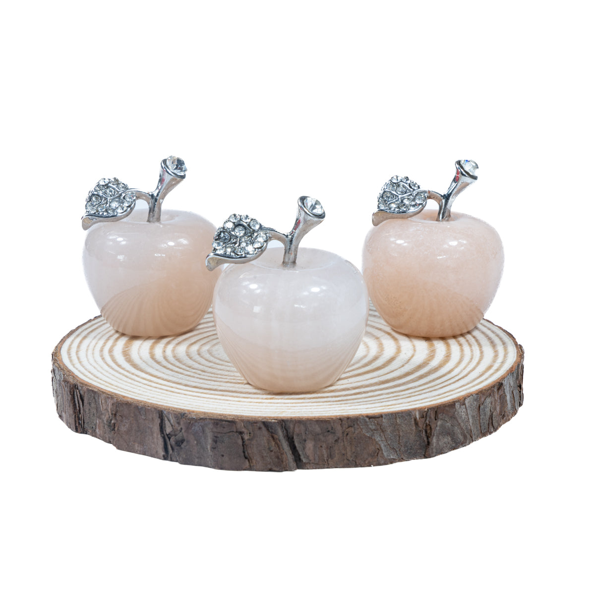 Manzana de aventurina rosa de 3 cm a granel