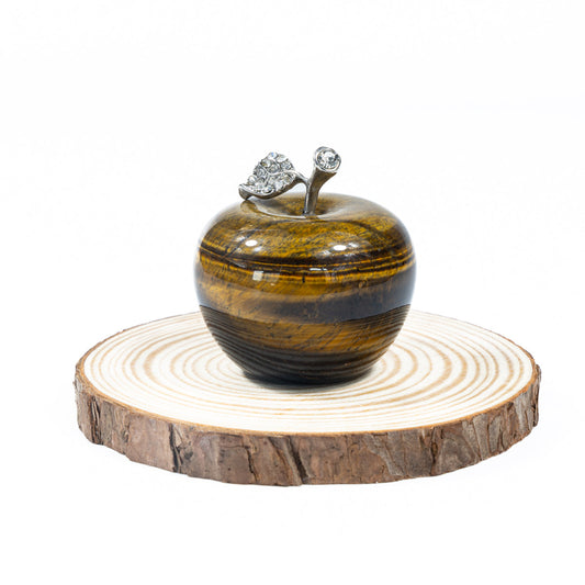 4cm Tiger Eye Stone Apple In Bulk