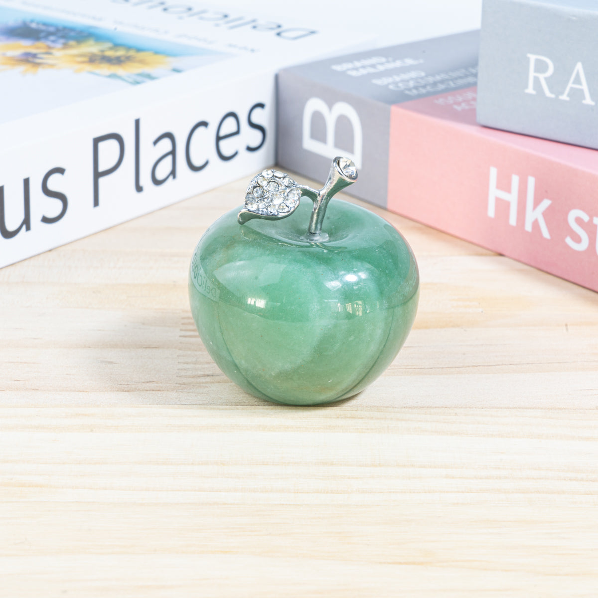 Manzana de aventurina verde de 4 cm a granel