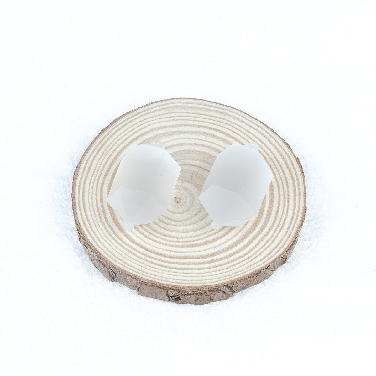 Pequeña punta doble de selenita de 4,5 cm a granel