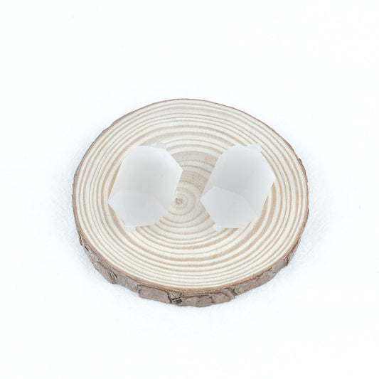 Pequeña punta doble de selenita de 4,5 cm a granel