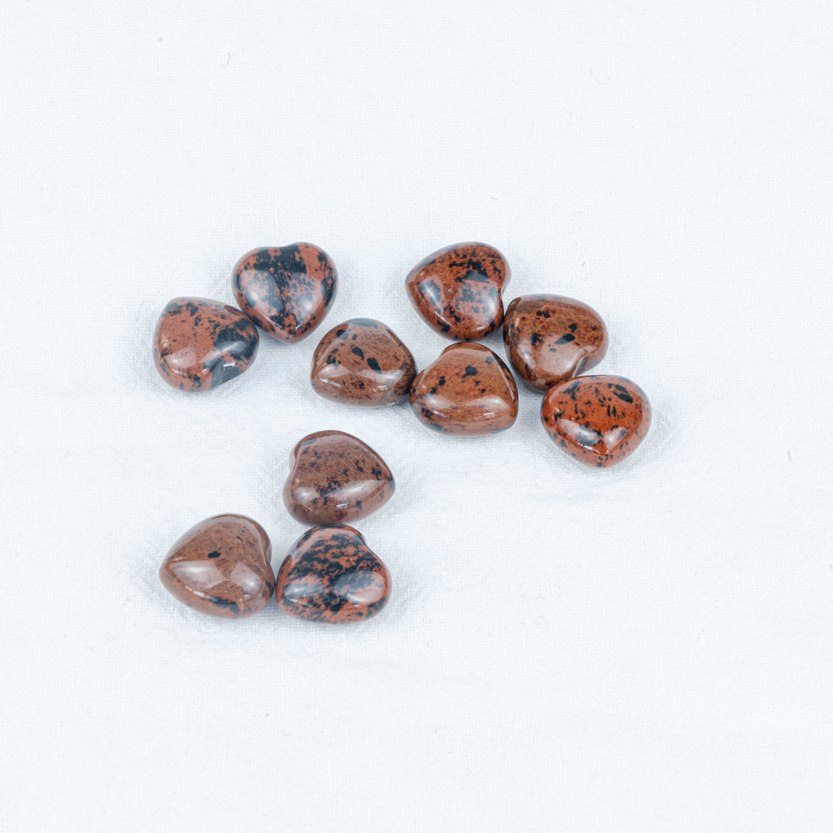 Mini-Herz aus rotem Obsidian in loser Schüttung