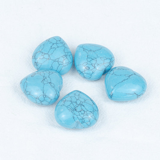 3 cm großes Chalchit-Herz in loser Schüttung